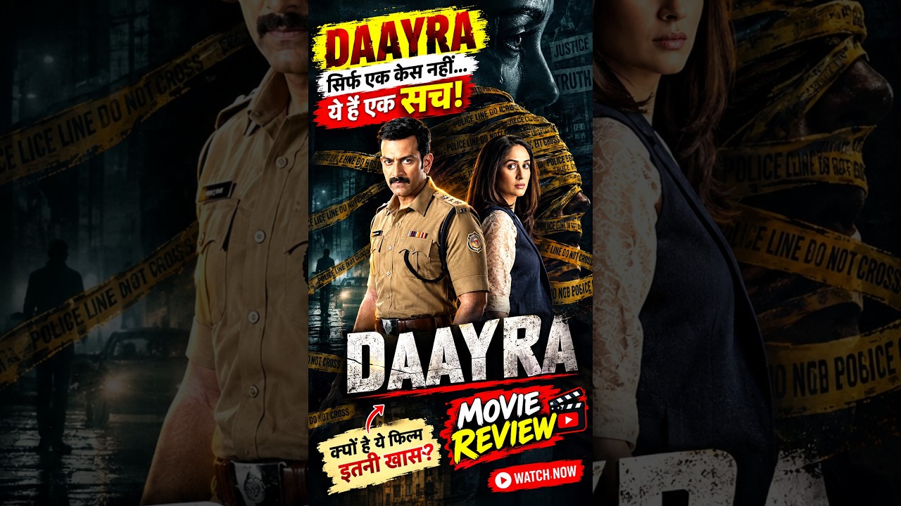 Daayra Movie Review | 50 secs 😱 | असली कहानी क्या है? | Dayra Review in Hindi #shorts #prithviraj