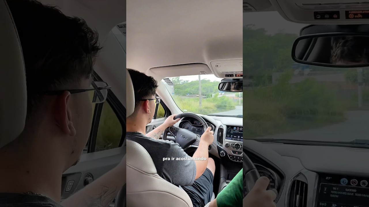 Dirigindo carro automático pela primeira vez - CRUZE 🚀🔥 - YouTube
