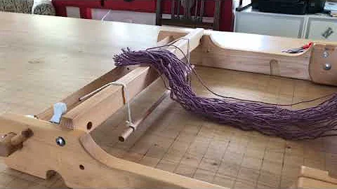 Warping a rigid heddle loom