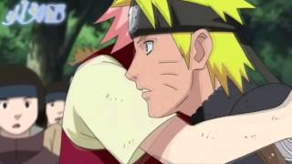 Sakura hugs Naruto it finally happened.