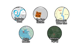 The Weirdest US State Borders You Probably Never Noticed