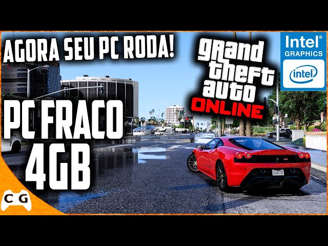 GTA 4 Em PC Fraco 4gb de RAM Sem Placa de Vídeo Intel HD Graphics #588 