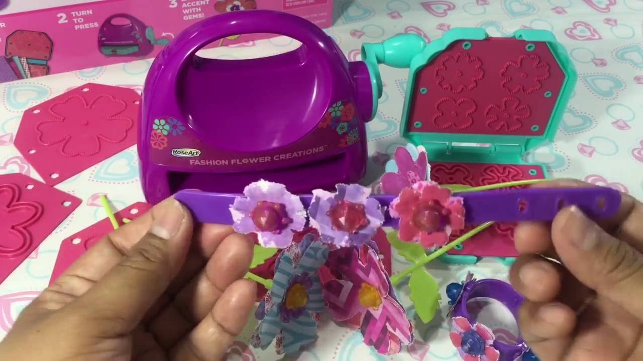 RoseArt Fashion Flower Creations Press Cut Flower Maker 