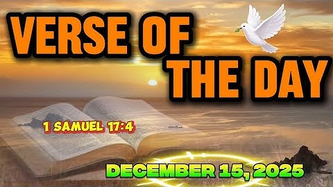 VERSE OF THE DAY DECEMBER 15, 2025 | 1 Samuel 17:4