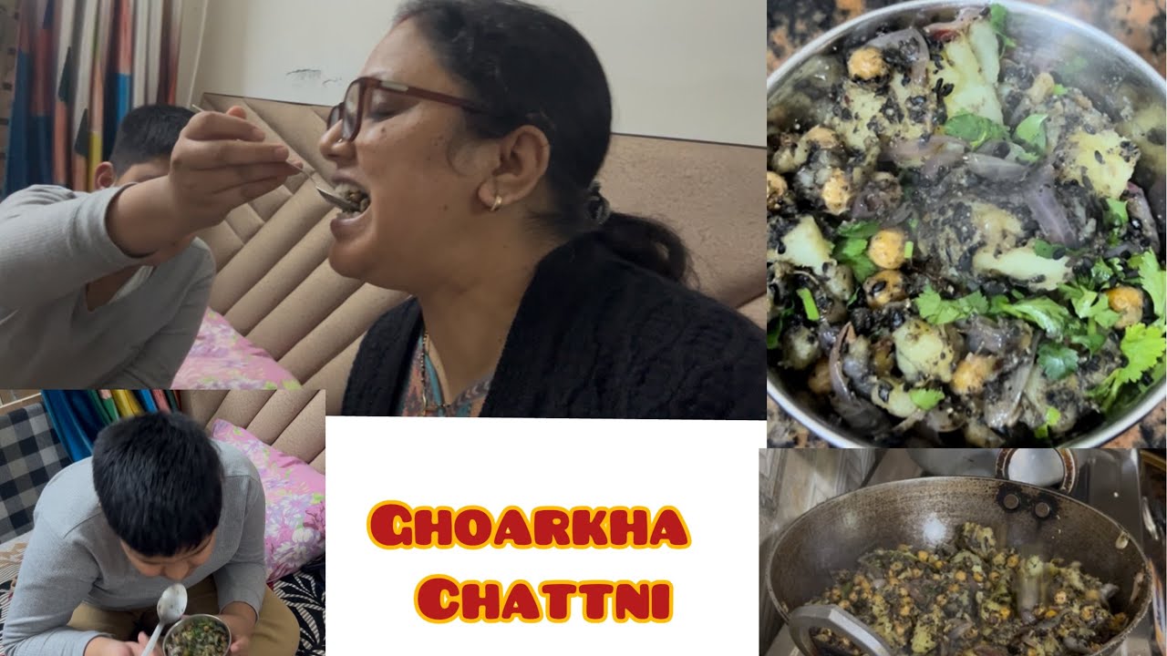 Aaj Maine Bnai Ghoarkhli chattni !! Ghorkha Chattni Made By Me!!