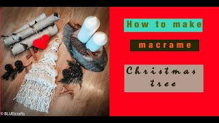 How to make macrame Christmas tree - new design - Christmas DIY