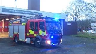 Moss Side Pump Turnout - Greater Manchester Fire & Rescue Service
