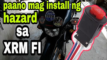 Paano mag install ng hazard sa xrm fi😀👍