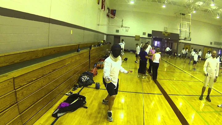 GoPro Fencing. Leland Guillemin vs Anthony Merkel....