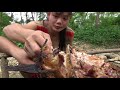 Primitive Life: Smart Girl&#39;s Amazing Survival Skill - Find Catch Big Fish With Bow And Arrow