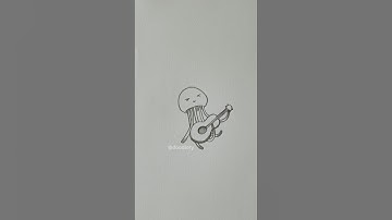 Sub Request 44: How to Draw  Jellyfish🪼#easy #cute #drawing #tutorial #sketch #art #simple #fyp