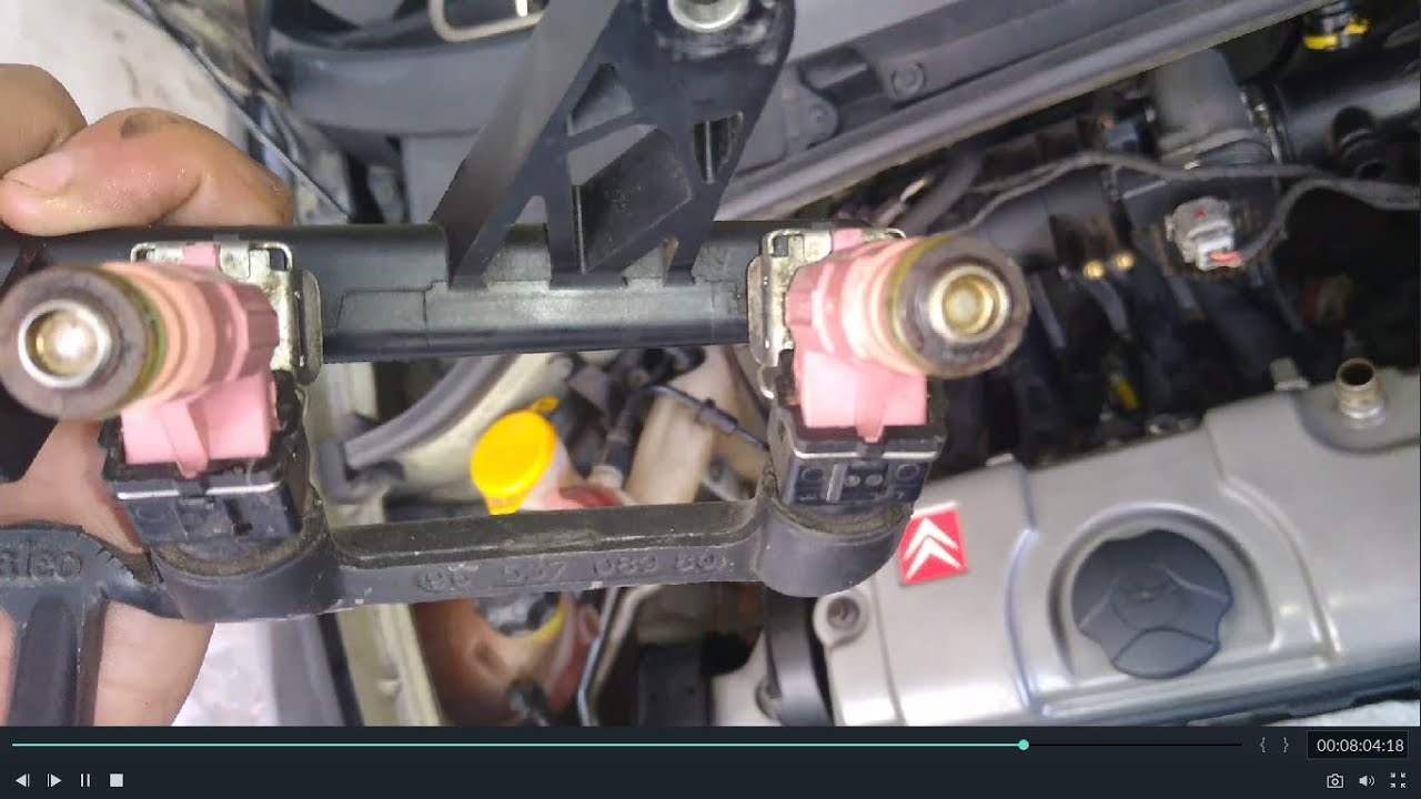 Retirada dos bicos injetores manutenção  C3 206 207