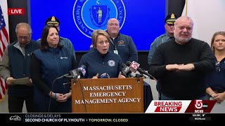 Mass. officials provide update as snow begins to intensify across state