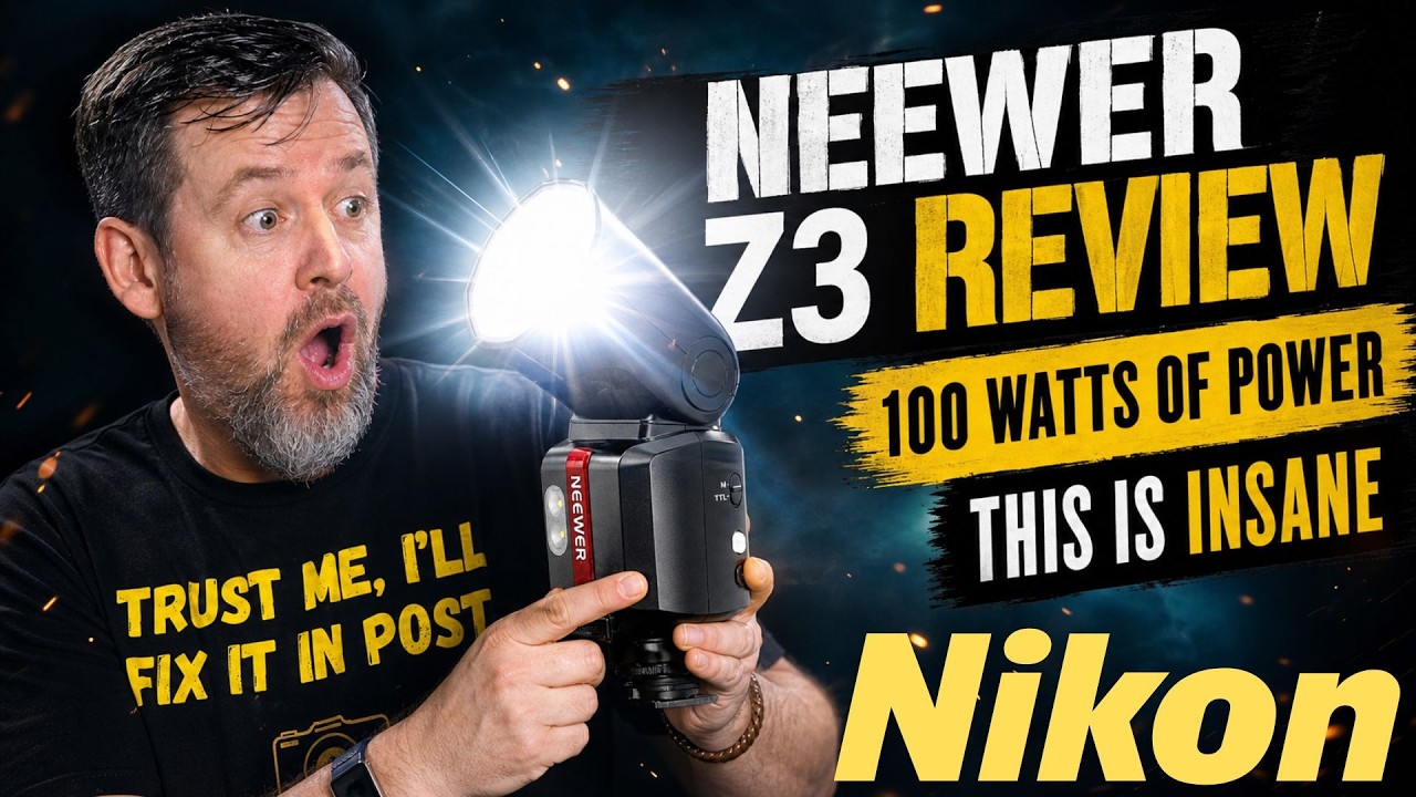 Neewer Z3 Review : 100 watts in a flashgun?