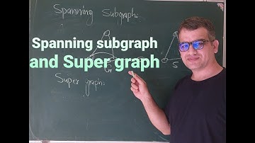 Graph theory: Video 019. Spanning  subgraph and Super graph.
