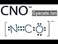 CNO- Lewis Structure and Valence Electrons
