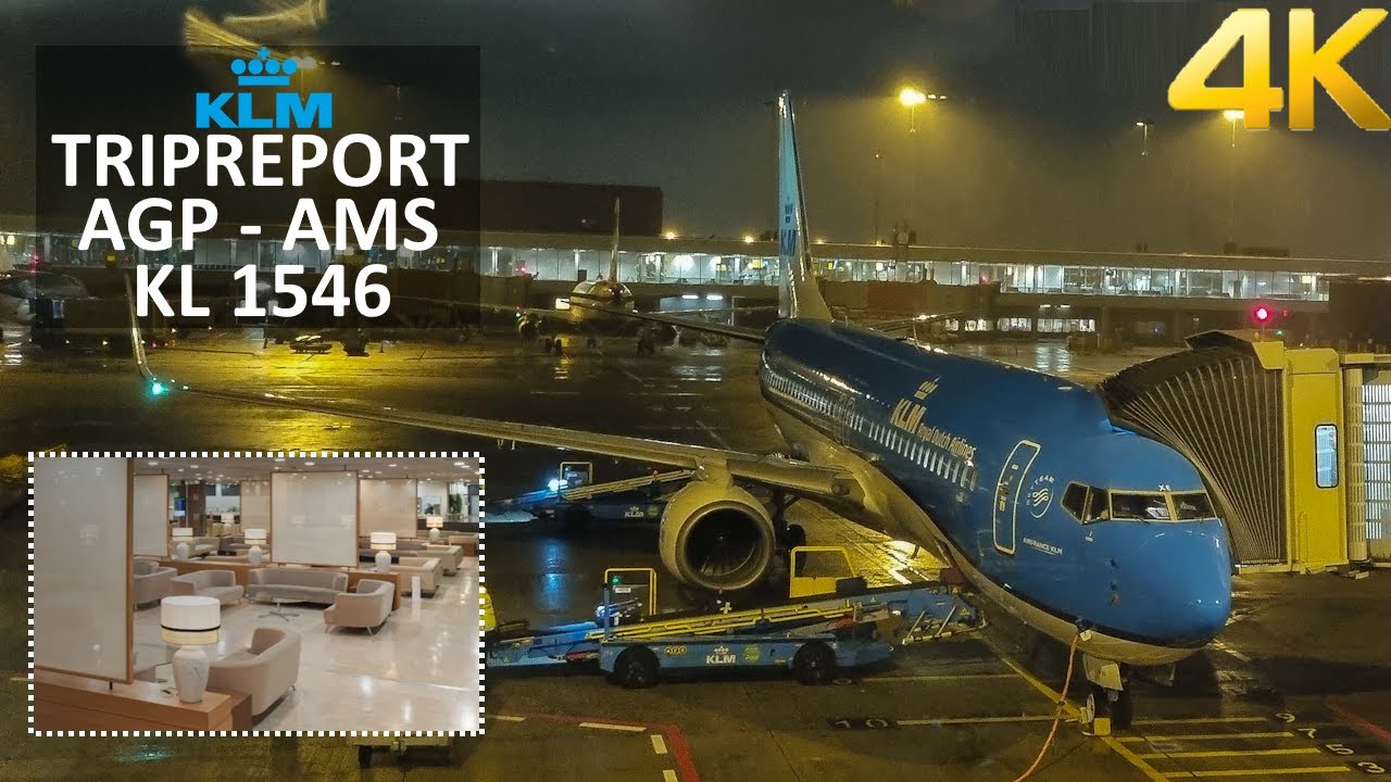 ✈ [4K] TRIPREPORT | KLM | Boeing 737-800 |  Malaga - Amsterdam | Economy class