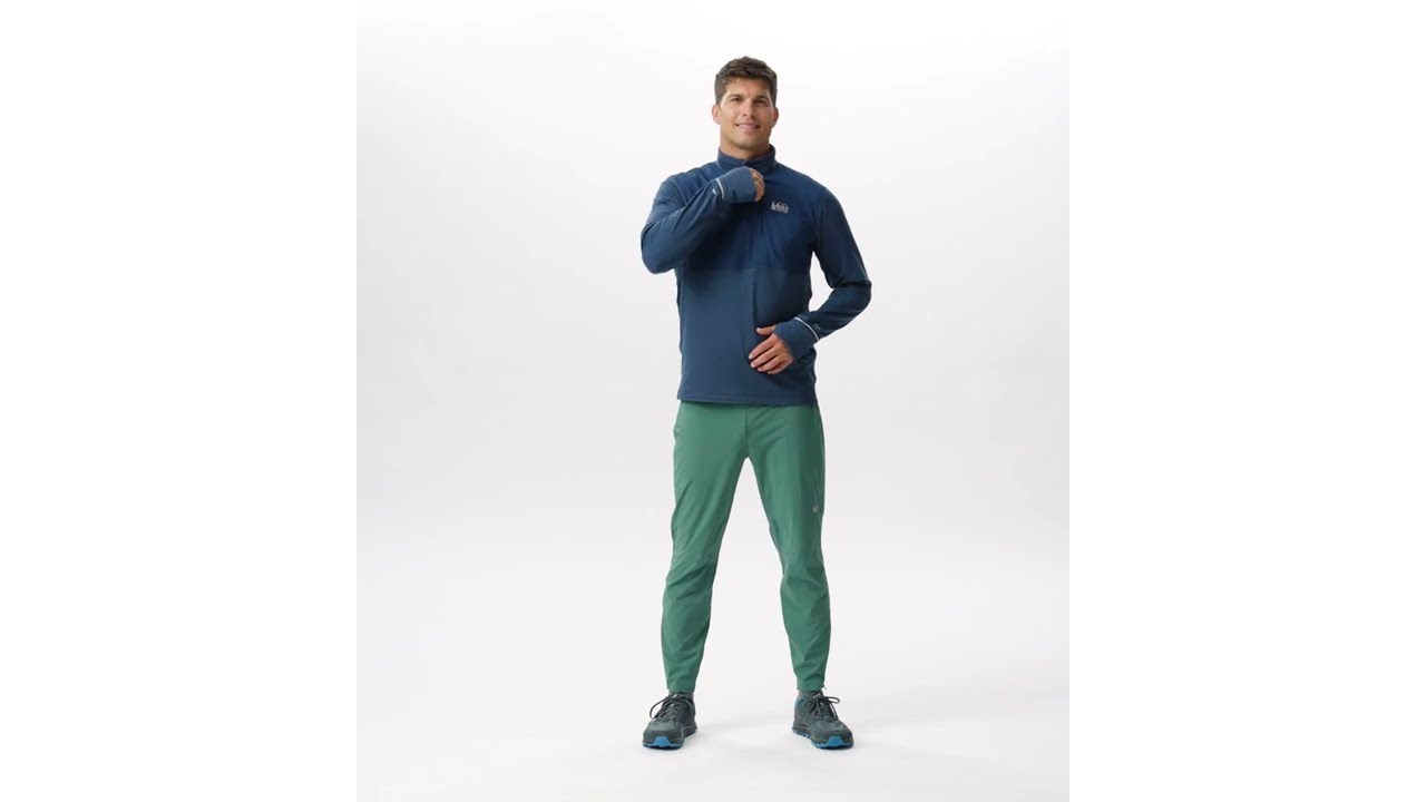 Preview of REI Co-op Swiftland Thermal Running Half-Zip Pullover - Men's Video