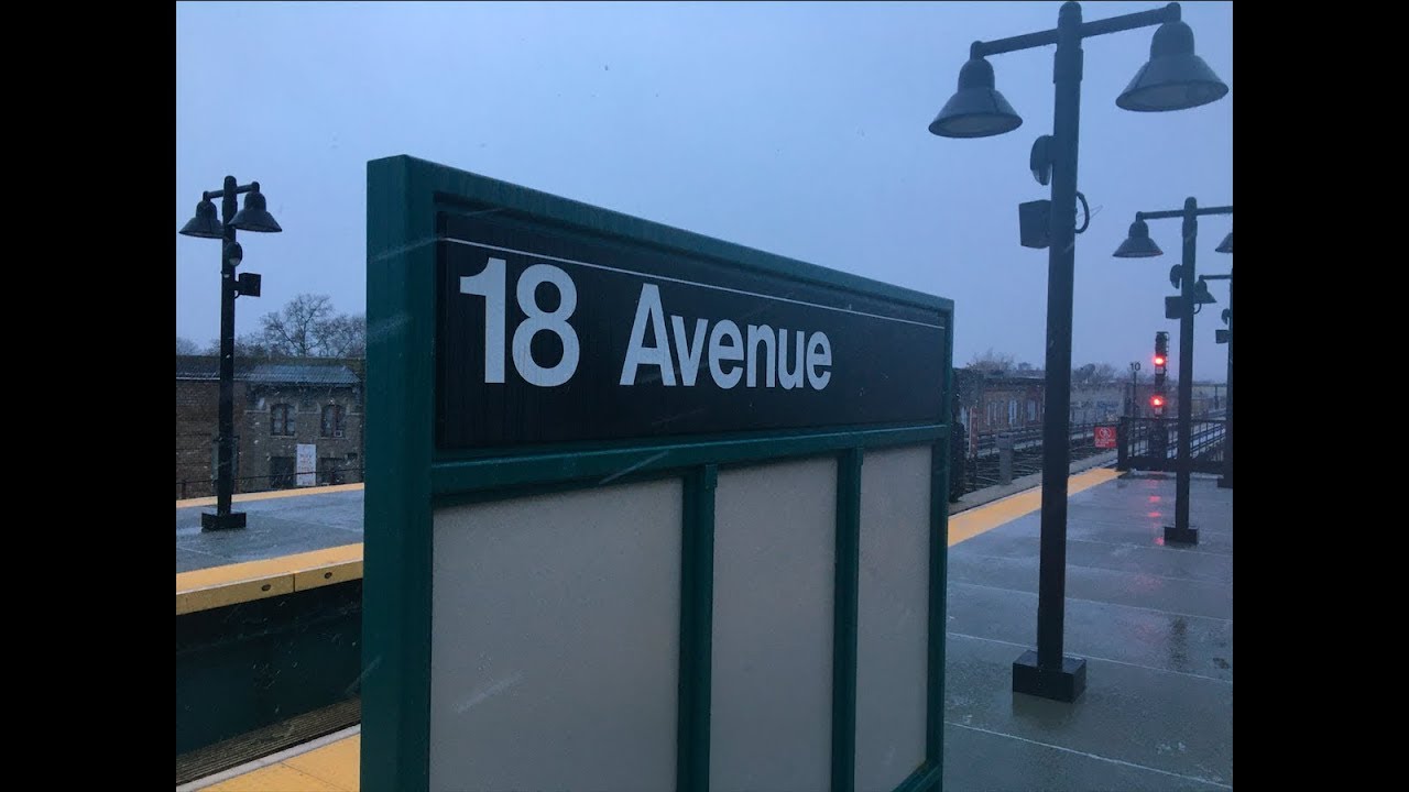 MTA Alstom R160A Southbound (F) Train Approaching 18th Avenue Station (2019!) YouTube