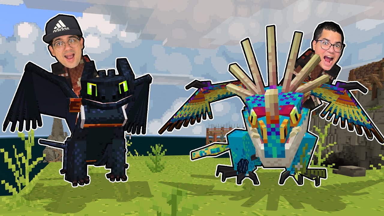 ENTRAMOS NO MUNDO DE COMO TREINAR O SEU DRAGÃO NO MINECRAFT! (domamos dragões?)