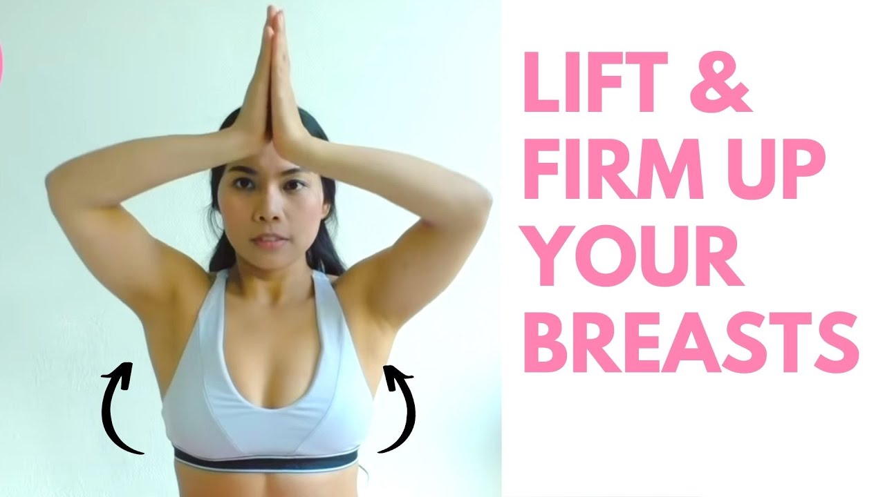 Exercises To Lift Your Bust Naturally, confident in Deep V Neck Top, breast  cancer awareness Series1 