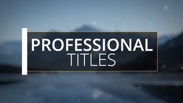 25 Professional Titles for Blender - Trailer
