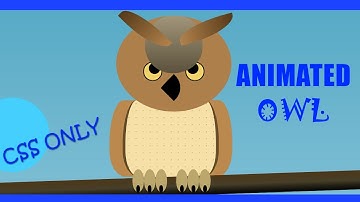 CSS Animated Owl || Css Animation || Animation Css || Animation || CSS || CSS3 || Animation CSS