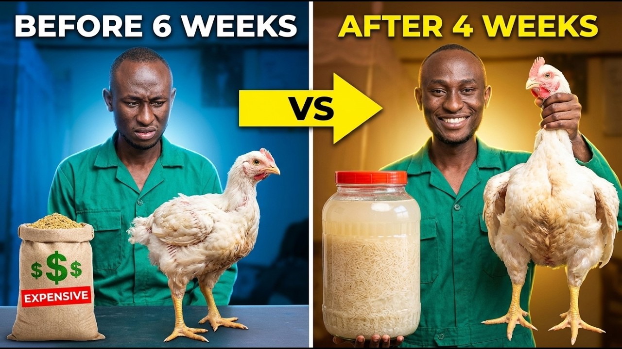 Я использовал нелегальный азиатский трюк: мои бройлеры росли в 2 раза быстрее (рисовая вода).