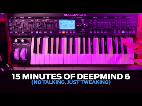 15 minutes of Deepmind 6 (no talking, just tweaking) #behringer #synth #analog