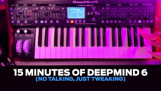 15 minutes of Deepmind 6 (no talking, just tweaking) #behringer #synth #analog