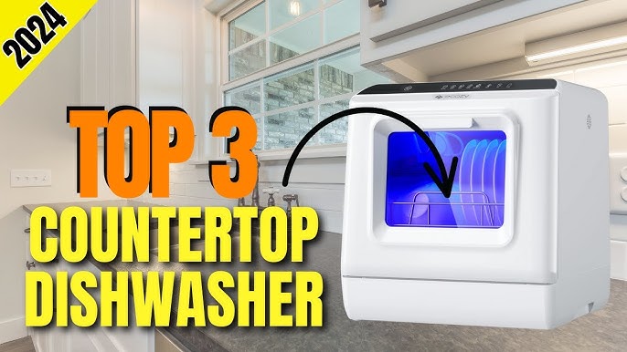 Wobythan Portable Countertop Dishwasher Fully Automatic Dishwashing Drying  Machine for RV and Apartments 