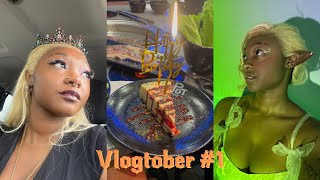 Vlogtober # 1 | 25th Birthday | Tinkerbell Cosplay | Shopping | Halloween Shopping | Aubrea Rosee