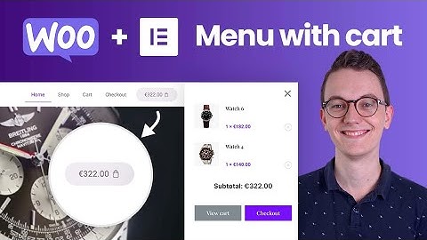 How to create a Cart Menu in Elementor