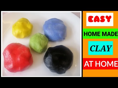 How To Make Clay At Home Homemade Clay Using Flour Simplest