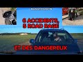 Dashcam france 6 accidents  road rage