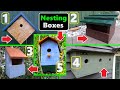 5 Bird Box Projects - 1 Hour of Relaxing Woodworking (No Talking)