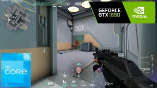 GTX 1650 4GB + i3-12100F in VALORANT (Low Settings) (No Commentary)