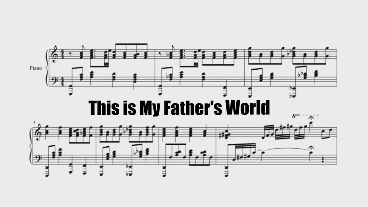 [SCORE] 참 아름다워라 This Is My Father's World arranged and played by Youngmin Choi