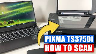 Canon Pixma TS3750i: How to Use The Scanner (Phone & PC)
