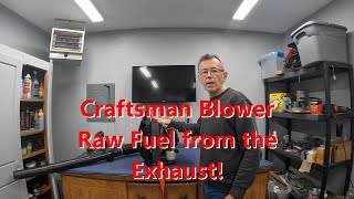 Craftsman Blower Pouring Raw Fuel Out Of The Muffler