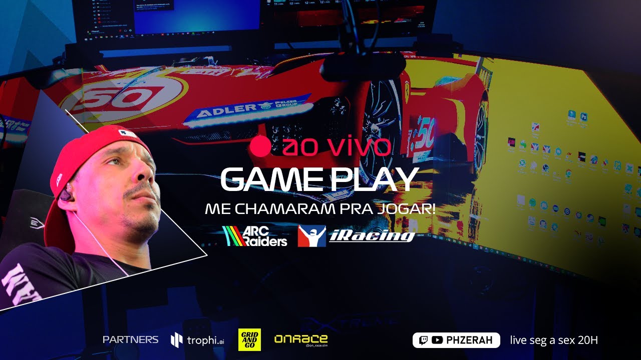 🔴AO VIVO | Me chamaram pra jogar iRacing e Arc Raiders - YouTube