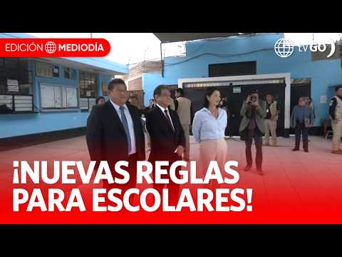 President Fujimori explained school disciplinary guidelines Midday Edition | Peru News