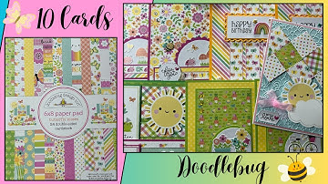 Doodlebug Design❣️ - 10 Cards - Butterfly kisses 🦋