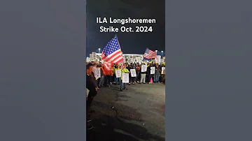 ILA Longshoremen Dockworkers Strike 2024 