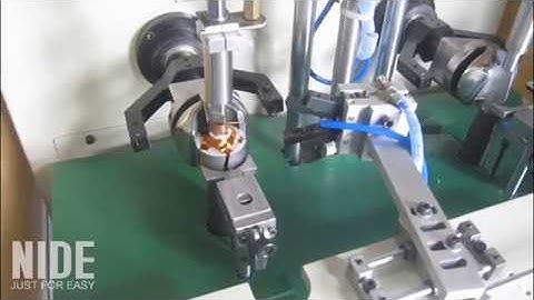 Automatic double station stator winding machine