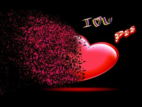 Valentine&#;s Day ll love day ll Particle dispersion effect ll broken heart ll Photoshop tutorial Valentine&#;s Day ll love day ll Particle dispersion effect ll broken heart ll Photoshop tutorial
