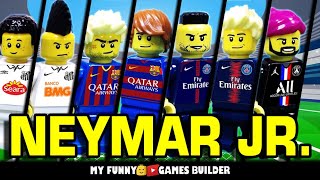 NEYMAR JR. Evolution in LEGO • PSG | Barcelona | Santos • 2009-2020 hairstyles Lego Football