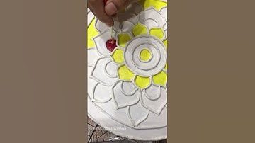 Lippan art part 2🎨#lippanart #lippanwork #clay #mandala #shorts #youtubeshorts