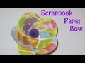 Scrap Book Paper Baby Bow Craft Tutorial