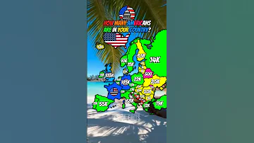 How Many Americans Are In Your Country Europe Map Geography America Usa 